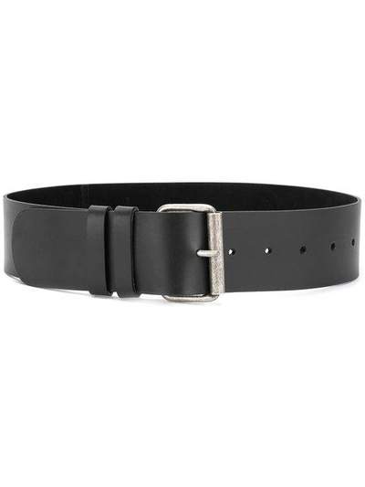 Shop Aspesi Buckled Belt In Black