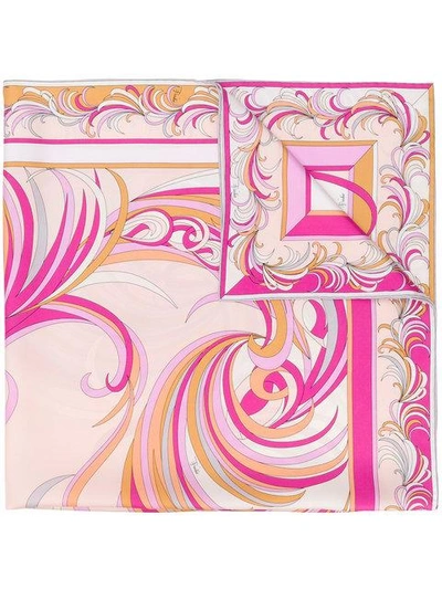 Shop Emilio Pucci Printed Scarf - Multicolour
