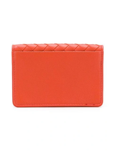 Shop Bottega Veneta Fold-over Woven Wallet