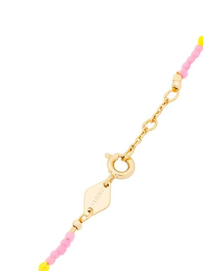 Shop Anni Lu Pink And Yellow Peppy Gold Plated Bracelet