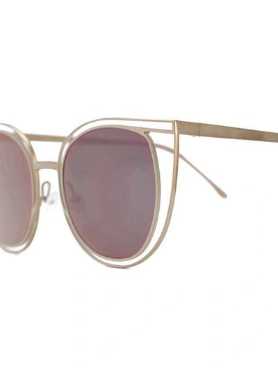 Shop Thierry Lasry Eventually Sunglasses In Metallic