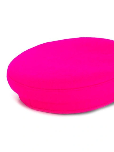 Shop Manokhi Vinyl Visor Officer's Cap In Pink