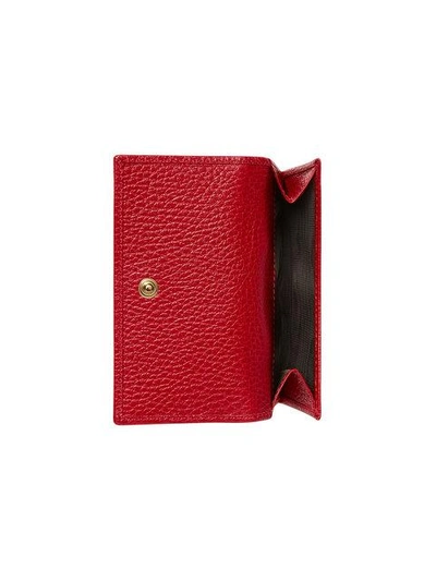 Shop Gucci French Flap Wallet In Red