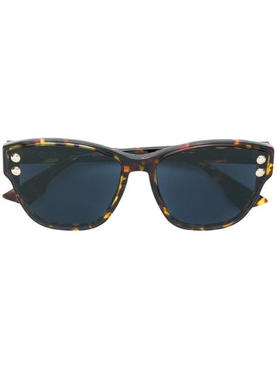 Shop Dior Addict Sunglasses In Brown