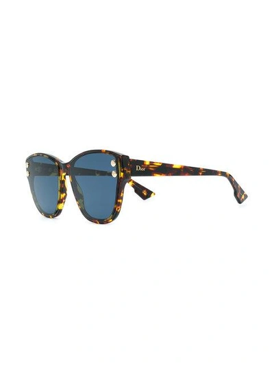 Shop Dior Addict Sunglasses In Brown