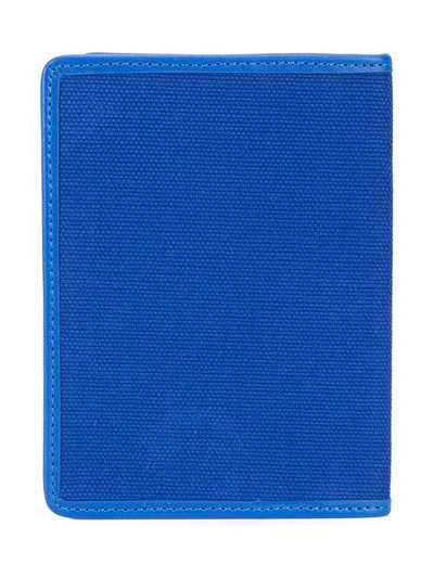 Shop Yazbukey Heart-patch Passport Holder In Blue