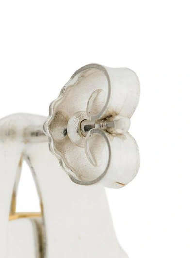 Wouters & Hendrix 'technofossils' Ohrringe Mit Kristall In Metallic