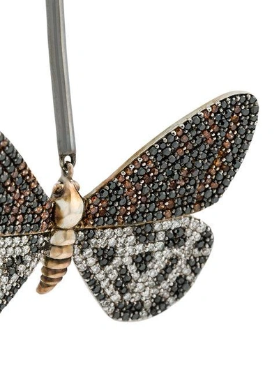 Shop Astley Clarke Speckled Magpie Moth Bar Drop Earrings