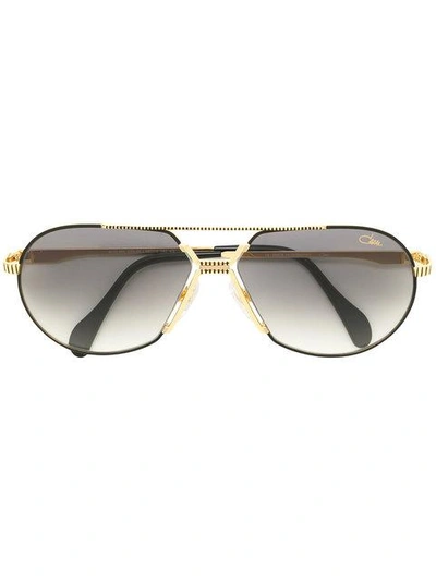Shop Cazal Pilot-frame Sunglasses In Metallic