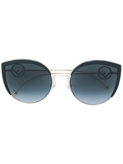 Shop Fendi Cat Eye Sunglasses In Black