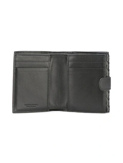 Shop Bottega Veneta Nero Intrecciato Nappa Mini Wallet In Black