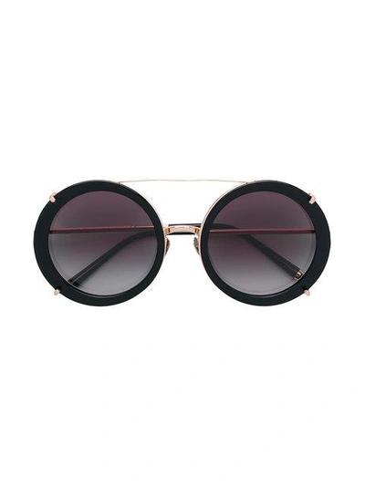 Limited Edition clip-on round sunglasses