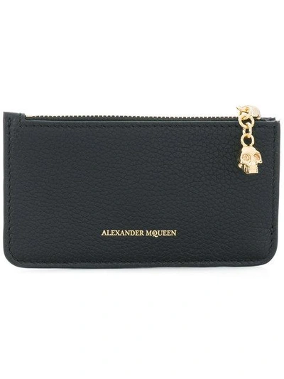 Shop Alexander Mcqueen Zipped Cardholder In Black