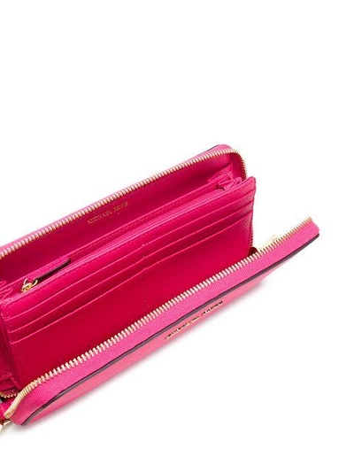 Shop Michael Michael Kors Travel Continental Wallet - Pink