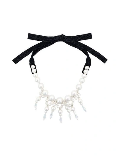 Shop Moy Paris Layered Necklace In White