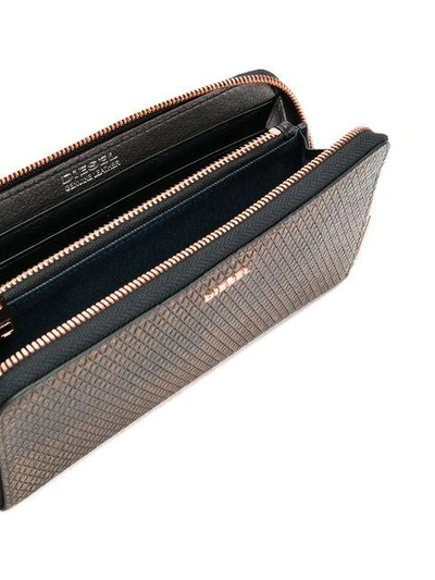 Shop Diesel Granato Wallet In Metallic