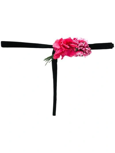 Shop Dolce & Gabbana Floral Tie Belt