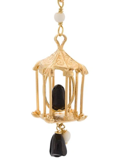 Shop Of Rare Origin Pagoda Earrings In Black