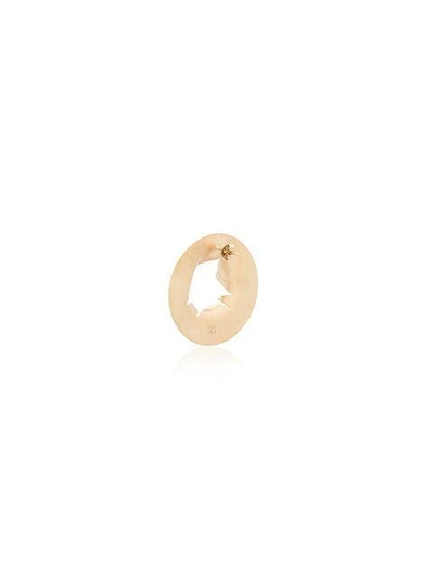 Shop All Blues 18k Yellow Gold Bullet Hole Earrings - Metallic