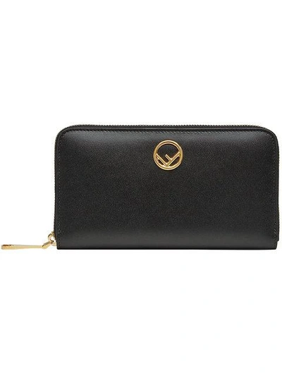 Shop Fendi F Is  Zip-around Wallet In Black