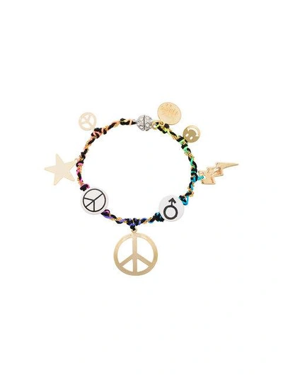 Shop Venessa Arizaga Peace Charm Bracelet