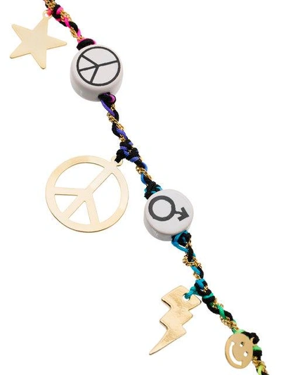 Shop Venessa Arizaga Peace Charm Bracelet