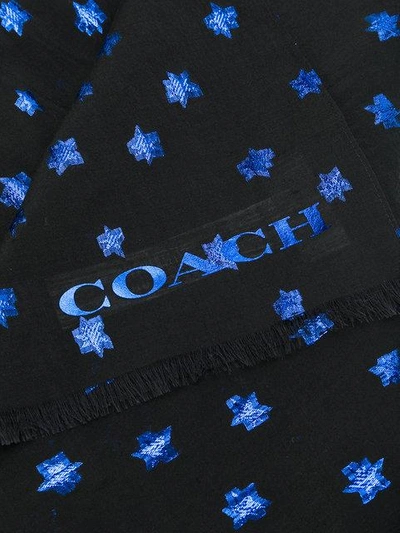 Shop Coach Star Embroidered Scarf