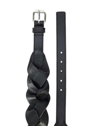Shop Philosophy Di Lorenzo Serafini Braided Belt - Black