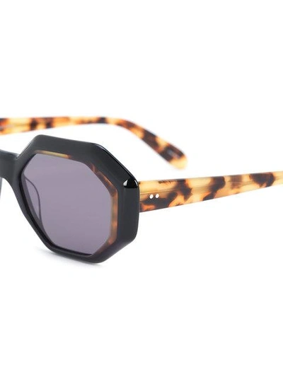 Shop Garrett Leight Jacqueline Sunglasses In Black