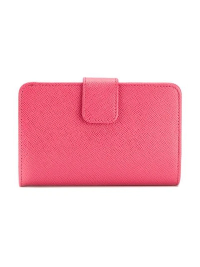 Shop Prada Saffiano Tri-fold Wallet