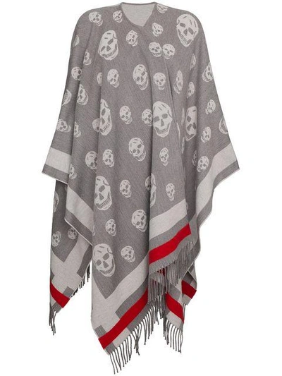 Shop Alexander Mcqueen Skull-print Cape