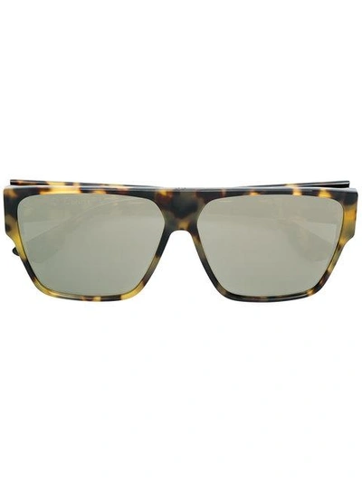 Shop Dior Hit Rectangular Sunglasses In Brown