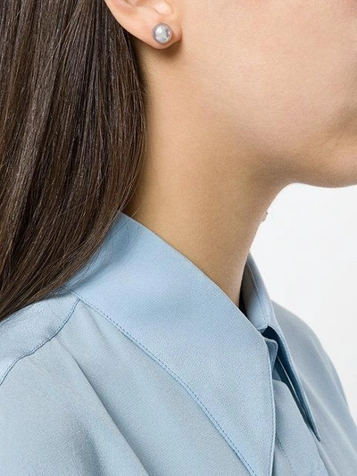 Wouters & Hendrix Technofossils E-coated Balance Earrings In Metallic