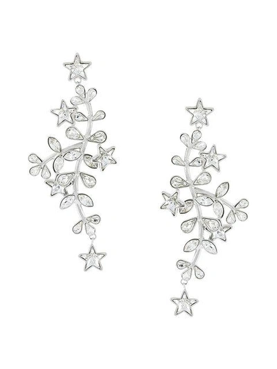 Shop Dsquared2 Crystal Vine And Star Earrings - Metallic