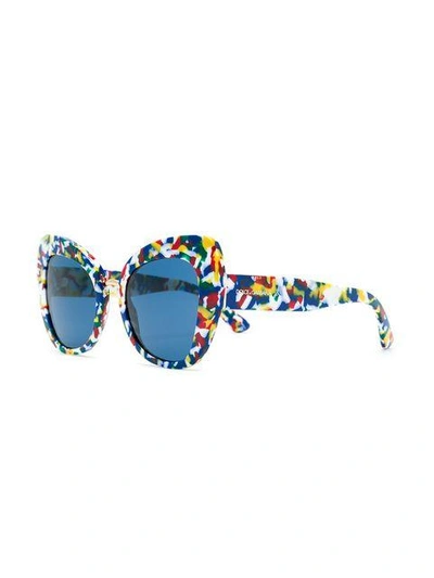 Shop Dolce & Gabbana Limited Edition Printed Butterfly Sunglasses In Multicolour