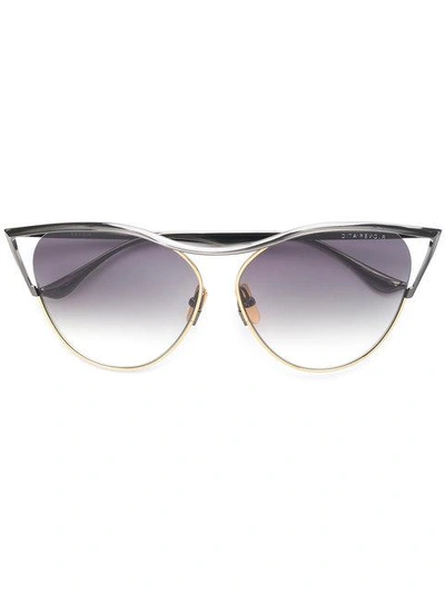 Shop Dita Eyewear Revoir Sunglasses In Black