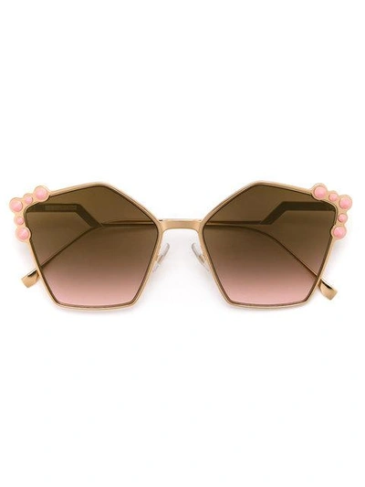 Shop Fendi Eyewear Can Eye Sunglasses - Pink