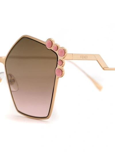 Shop Fendi Eyewear Can Eye Sunglasses - Pink
