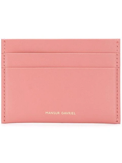 Shop Mansur Gavriel Credit Card Holder - Pink
