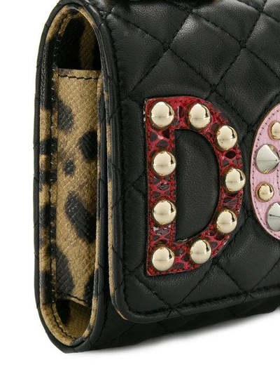 Shop Dolce & Gabbana Mini Von Wallet Bag In Black