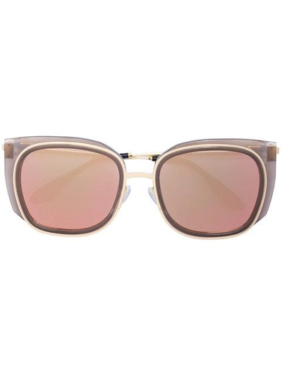 Shop Thierry Lasry Square Frame Sunglasses - Metallic