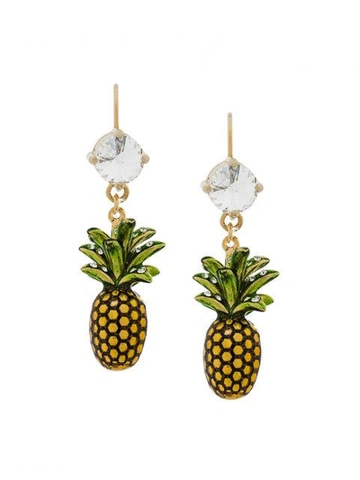 Shop Miu Miu Pineapple Earrings - Multicolour