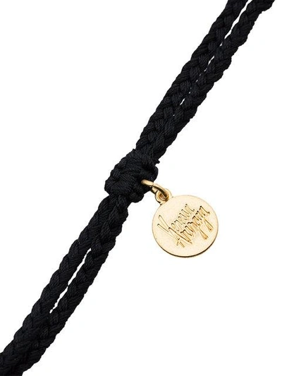 Shop Venessa Arizaga Multi Charm Necklace In Black