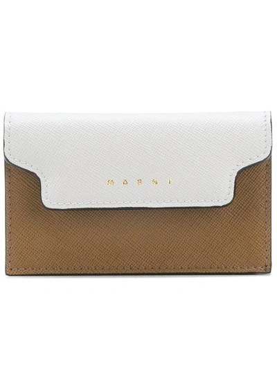 Shop Marni Foldover Logo Wallet