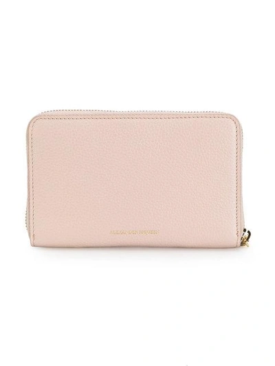 Shop Alexander Mcqueen Continental Wallet - Pink