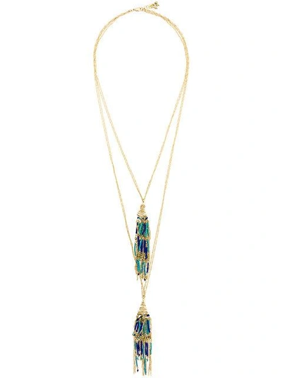 Shop Rosantica Turquoise Necklace - Metallic