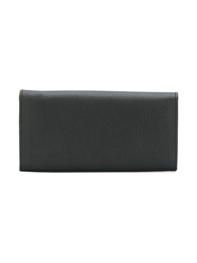 Shop Zanellato Foldover Logo Wallet In Black