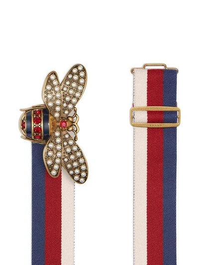 Shop Gucci Sylvie Web Belt With Bee