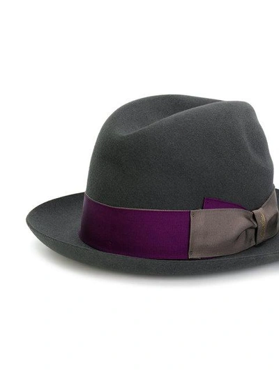 Shop Borsalino Medium Brim Marengo Hat - Grey
