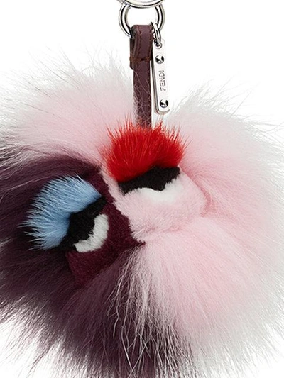 Fendi, Accessories, Fendi Pink Fox Fur Rabbit Fur Bag Charm Keychain